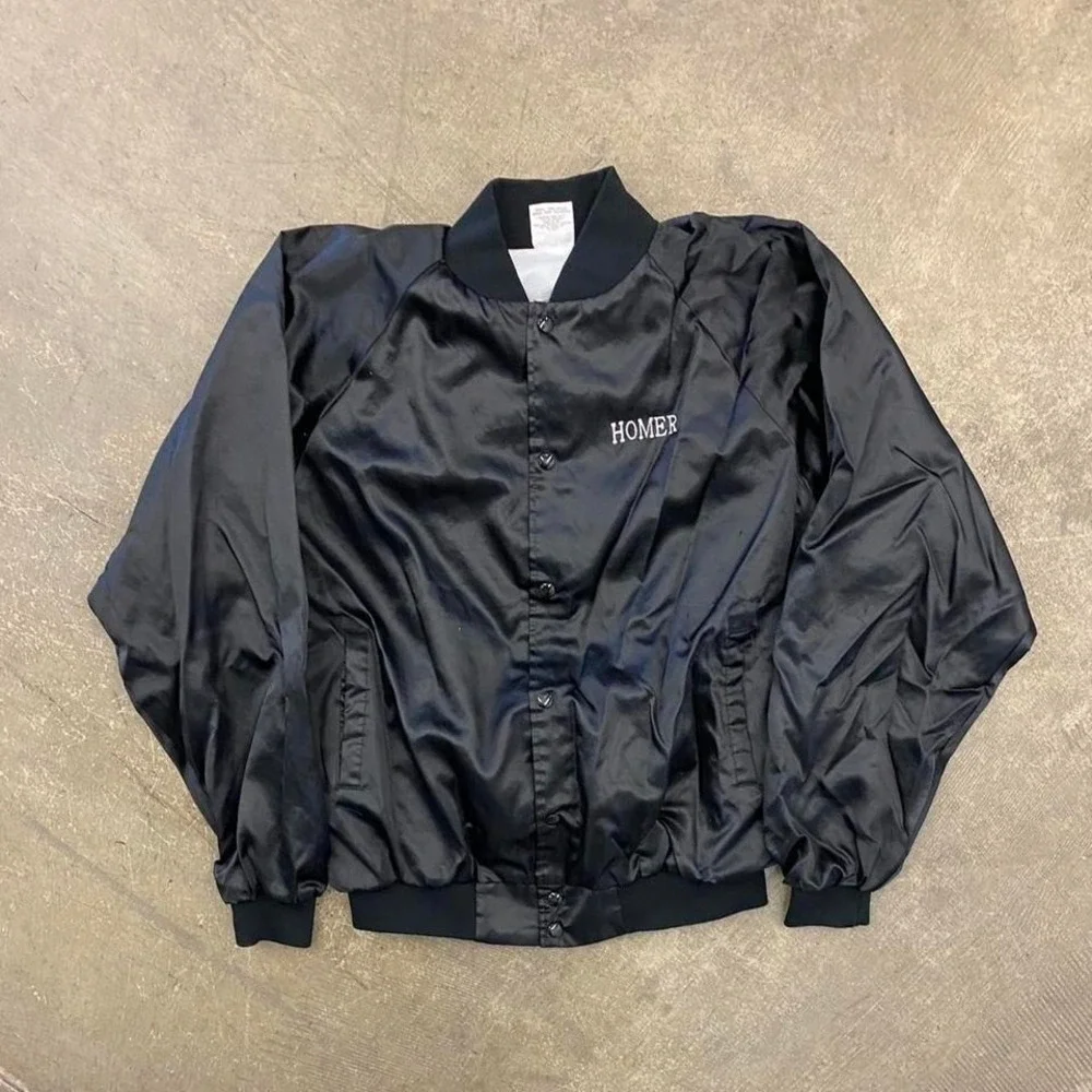 Vintage NASCAR Gerloff Racing 73 "Homer" Satin Auburn Sportswear Jacket Size XL - Picture 2 of 8